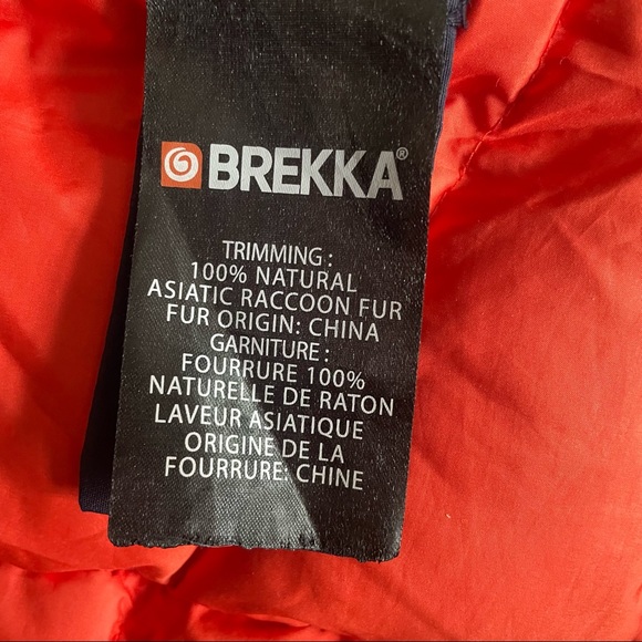 Brekka Expedition Antartica jacket Parka Thick Down Feather Fur hood - Picture 8 of 13